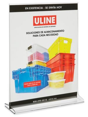 Portaletreros - 8 1/2 x 11", T-Style S-15655