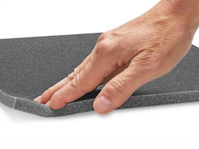 Uline Soft Foam Sheets - Charcoal, 1/2