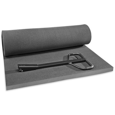 ULINE Soft Foam Sheets - Charcoal, 2 Thick, 12 x 12 - Carton of 24 - S-13716