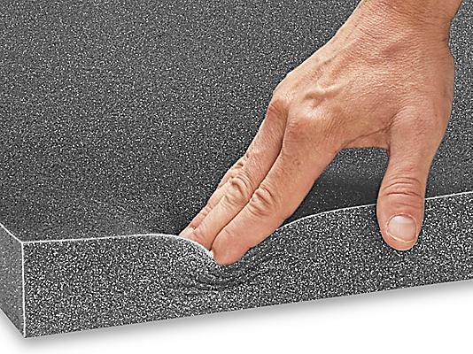 Uline Soft Foam Sheets - Charcoal, 2 thick, 48 x 96 S-15662 - Uline
