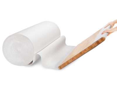250' x 48 White Singleface Corrugated B Flute Cardboard Roll