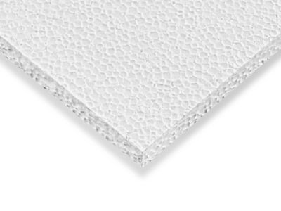Plaque de styrène blanche 150x300x1mm carrés de 12,7 x 12,7mm