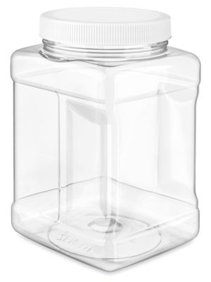 Plastic Grip Jars - 48 oz