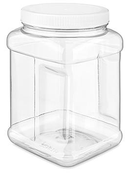 Plastic Grip Jars Skid Lot - 1/2 Gallon S-15710S
