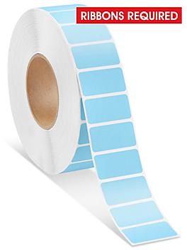 Industrial Thermal Transfer Labels - Blue, 2 x 1", Ribbons Required S-15723BLU