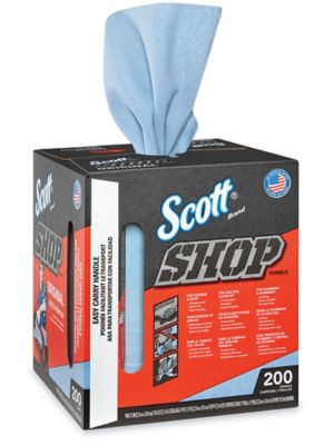 Scott Blue Pop-Up Box Shop Towels (200/Box) 75190 - The Home