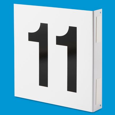 L-Shaped Numbered Aisle Signs - 11-20, 12 x 12" S-15740-2