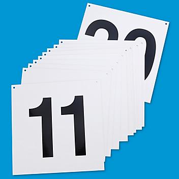 Hanging Numbered Aisle Signs - 11-20, 24 x 24" S-15742-2