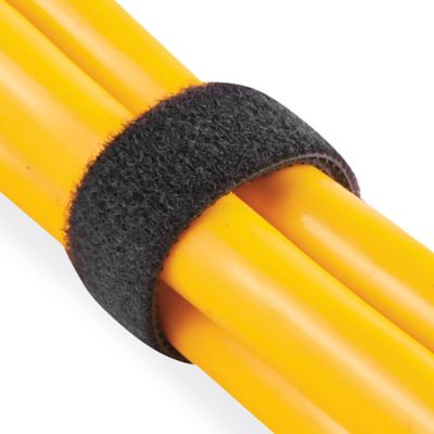 Uline Self-Grip Straps - 1/2 x 75', Black S-15756 - Uline