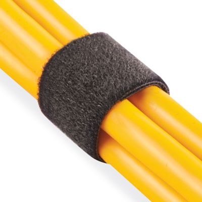 Uline Self-Grip Straps - 1" x 75', Black S-15758