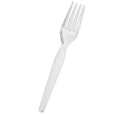 Uline Plastic Knives Bulk Pack - Heavyweight, Clear