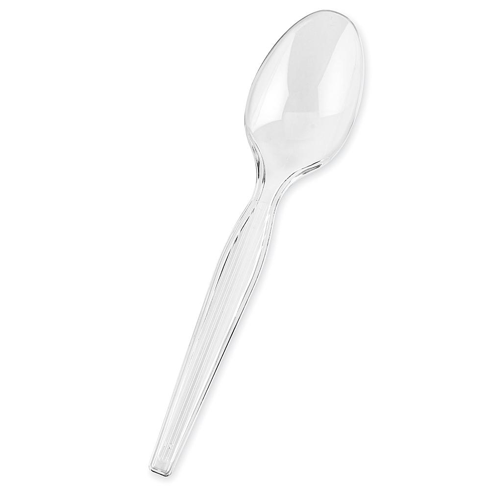Uline Plastic Spoons Bulk Pack - Heavyweight, Clear S-15785C - Uline