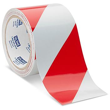 Reflective Tape - 3" x 10 yds, Red/White S-15793