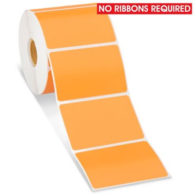 Desktop Direct Thermal Labels - Orange, 3 x 2" S-15819O
