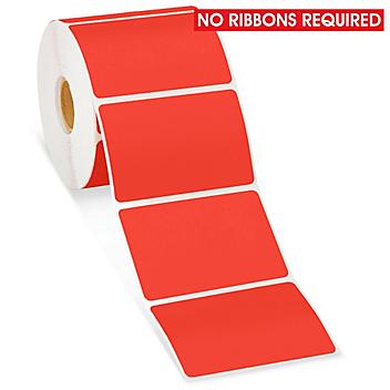 Desktop Direct Thermal Labels - Red, 3 x 2" S-15819R