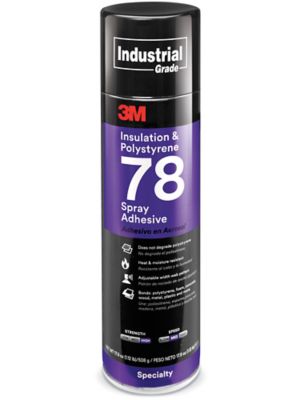 3M 78 Polystyrene Foam Insulation Spray Adhesive, Clear, 17.9 oz