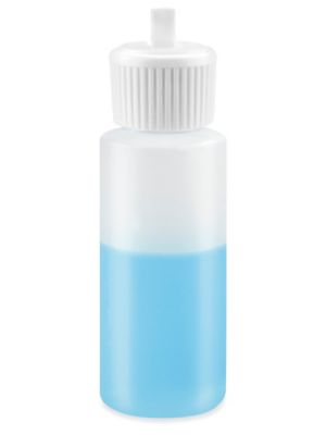 Natural Cylinder Bottles - 2 oz, Flip Top Cap