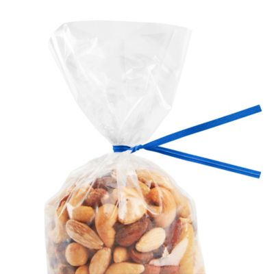 Paper Pre-Cut Twist Ties - 7", Blue S-15875BLU