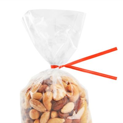 Paper Pre-Cut Twist Ties - 7", Red S-15875R