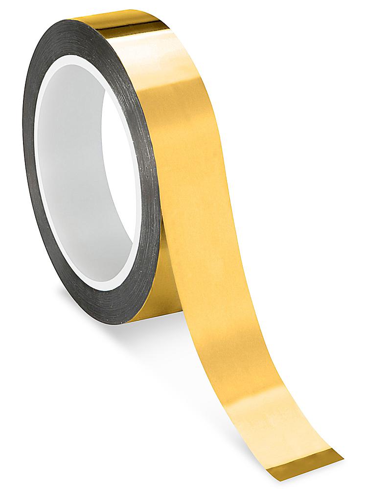 Metalized Mylar® Tape - 1 x 72 yds, Gold S-15881GOLD - Uline