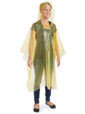 【数量限定】旧モデル在庫処分セールを開催します！ Disposable Ponchos - Yellow S-15898Y - Uline ジャケット・アウター