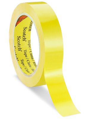 3M 690 Scotch – Ruban adhésif à film coloré – 1 po x 72 vg, jaune S-15945Y  - Uline