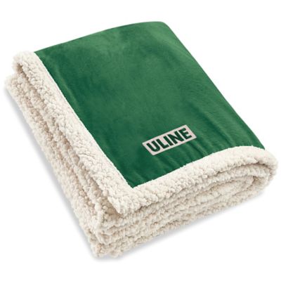 Lamb's Wool Throw - Green S-15965G