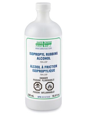 Alcohol Isopropílico al 70% - Botella de 500 mL S-23634 - Uline