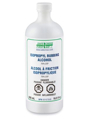 Alcool isopropylique 70 % – Bouteille de 500 ml S-15967 - Uline