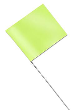 Stake Flags - 2 1/2 x 3 1/2", Fluorescent Lime S-16061FL