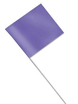 Stake Flags - 2 1/2 x 3 1/2", Purple S-16061PUR
