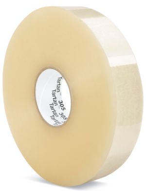 3M 305 Acrylic Machine Length Tape - 2" x 1,000 yds, Clear S-16080