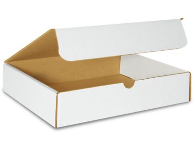 11 1/8 x 8 3/4 x 2 5/16" White Literature Mailers S-161