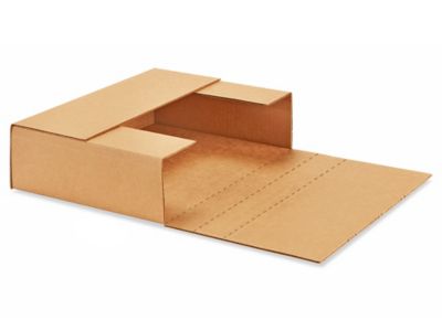 11 x 8 1/2 x 3" Kraft Easy-Fold Mailers S-1613