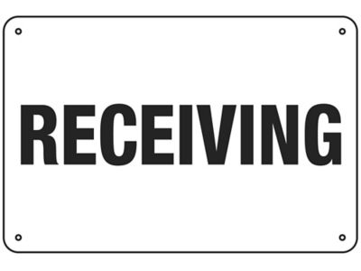 "Receiving" Sign - Aluminum S-16153A