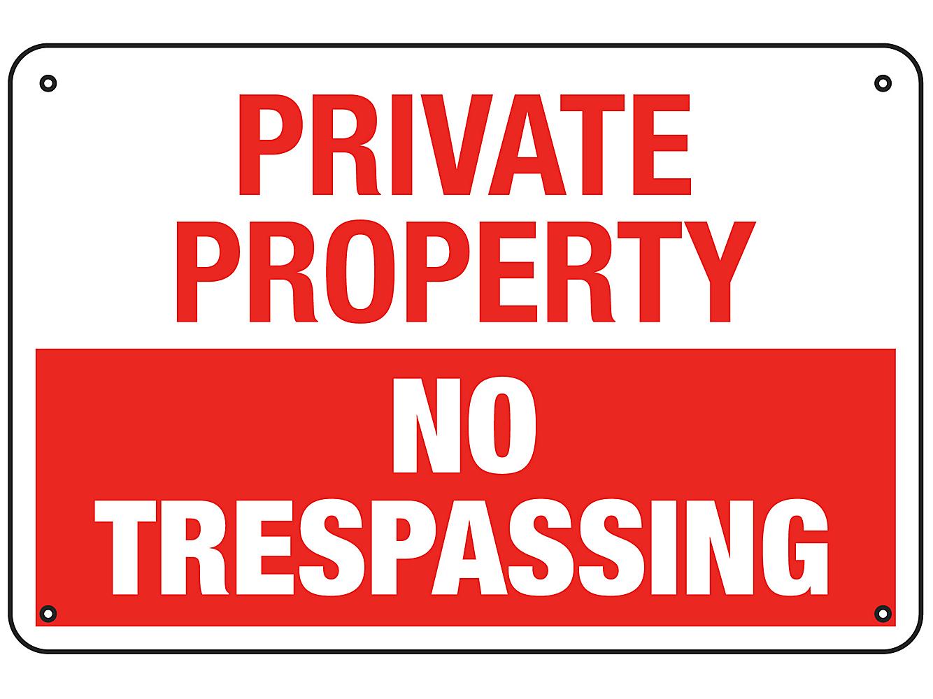 Keep Out No Trespassing Sign 12" x 18" Heavy Gauge Aluminum Signs 
