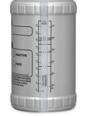 Consolidated Plastics Botella de spray Spraymaster resistente a productos  químicos con pulverizador a prueba de fugas, HDPE, gris, 32 onzas, 6 piezas