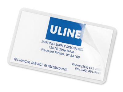 Laminating Pouches - Glossy, Business Card Size, 10 Mil S-16232