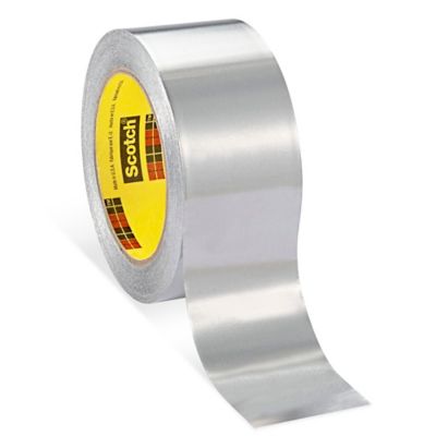 3M™ Cinta de Aluminio para Altas Temperaturas 433, Plata, 2 ″ x 60 yardas,  3.6 mil, 24 rollos por caja