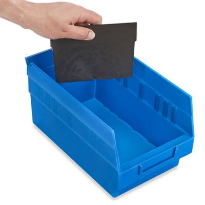 Dividers for Shelf Bins - 7 x 6", Black S-16276D