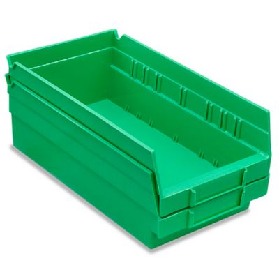 Plastic Shelf Bins - 7 x 12 x 6, Blue S-16276BLU - Uline