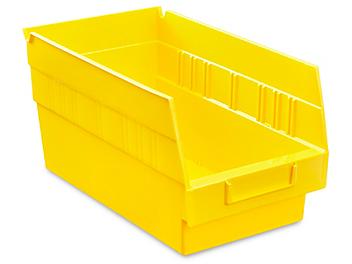 Plastic Shelf Bins - 7 x 12 x 6", Yellow S-16276Y