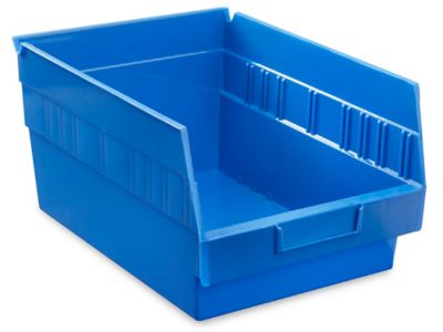  Plastic Shelf Bins - 8 1/2 x 12 x 6"