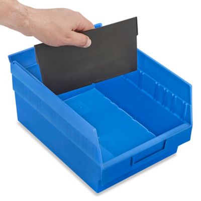 Dividers for Shelf Bins - 8 1/2 x 6", Black S-16277D