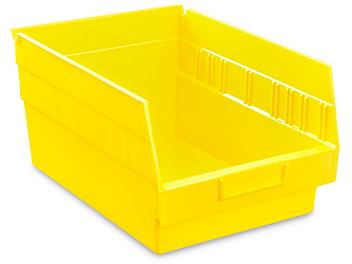 Plastic Shelf Bins - 8 1/2 x 12 x 6", Yellow S-16277Y