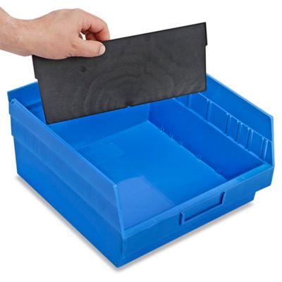 Dividers for Shelf Bins - 11 x 6, Black - ULINE - Pack of 50 - S-16278D