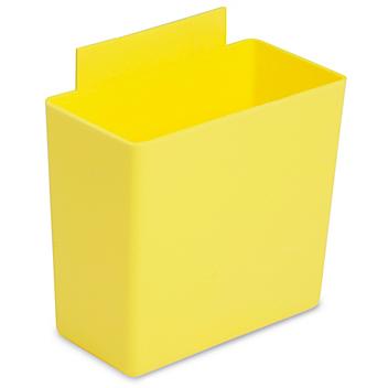 Plastic Bin Cups - 2 x 3 x 3", Yellow S-16290Y