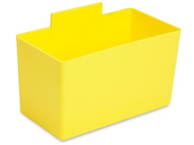 Godets en plastique pour bac – 3 x 5 x 3 po, jaune