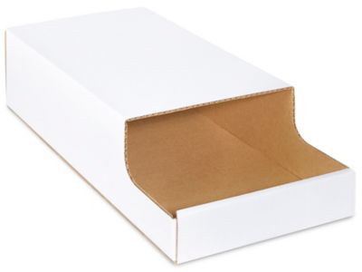 Corrugated Stackable Bins - 8 x 18 x 4 1/2" S-16307