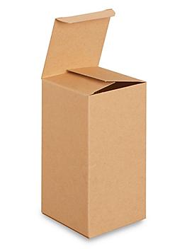 Reverse Tuck Cartons - Kraft, 4 x 4 x 8" S-16330
